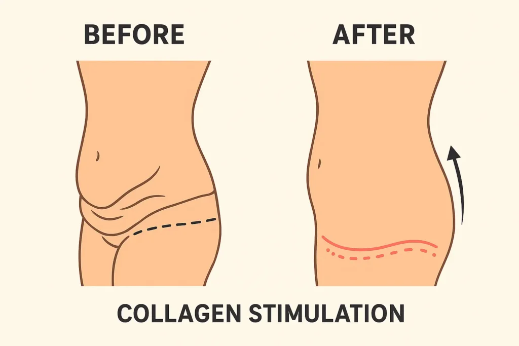 Before and after results for sagging skin after weight loss injections Spring Vale