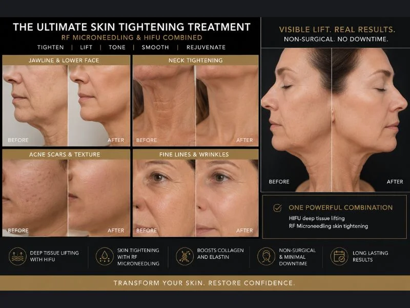 Results of combined treatment for the ultimate skin tightening treatment Spring Vale